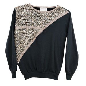 Sissies by Pierre Lamonte VTG 80s Black Sweater  M